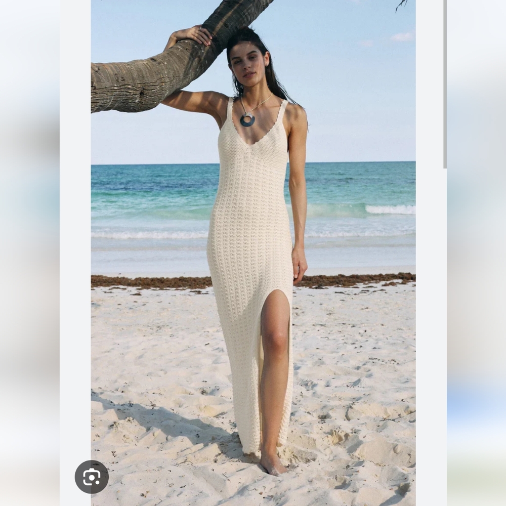 Z Supply Eleena Knit Crochet Midi Dress